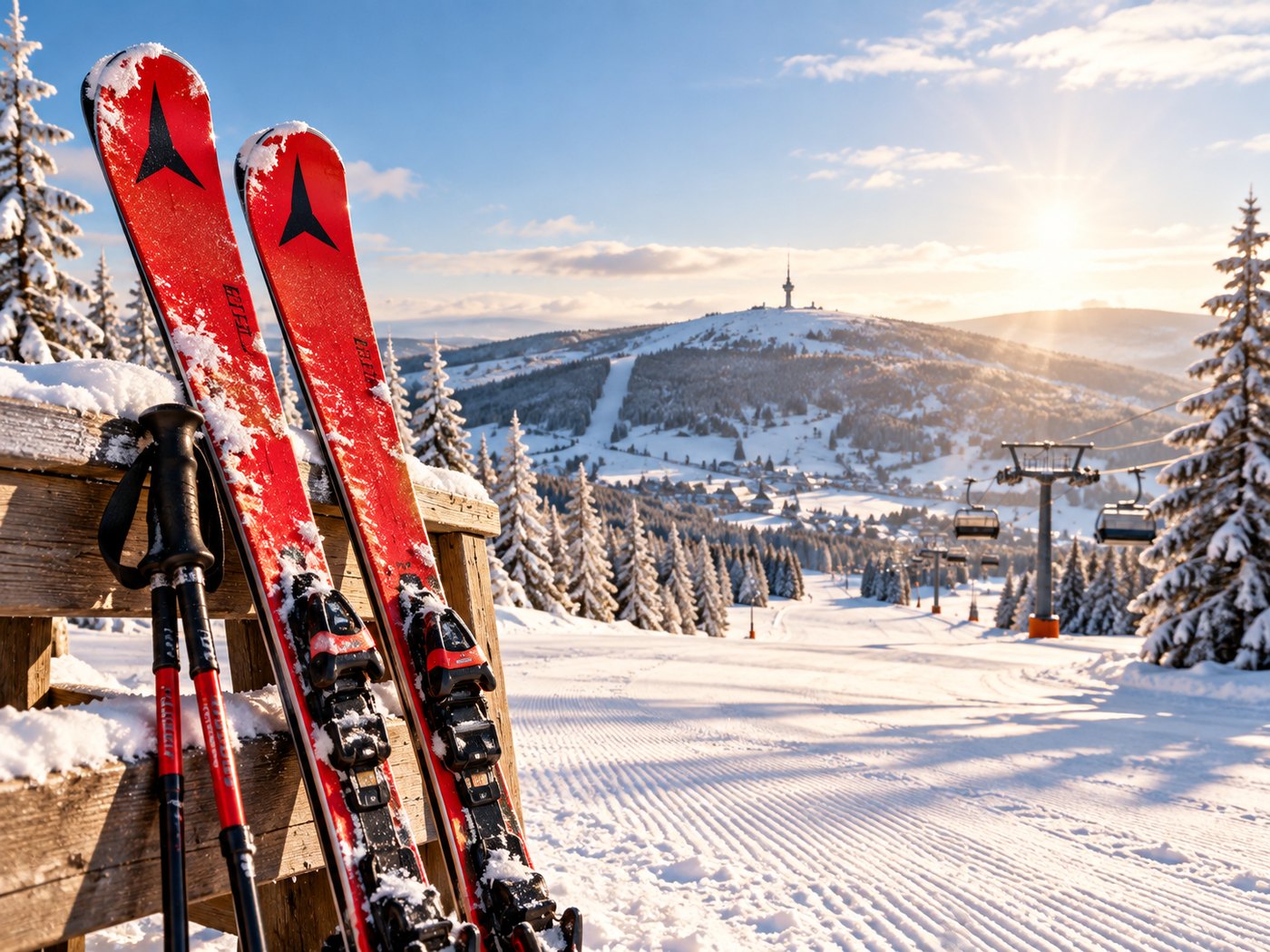Atomic Ski am Fichtelberg